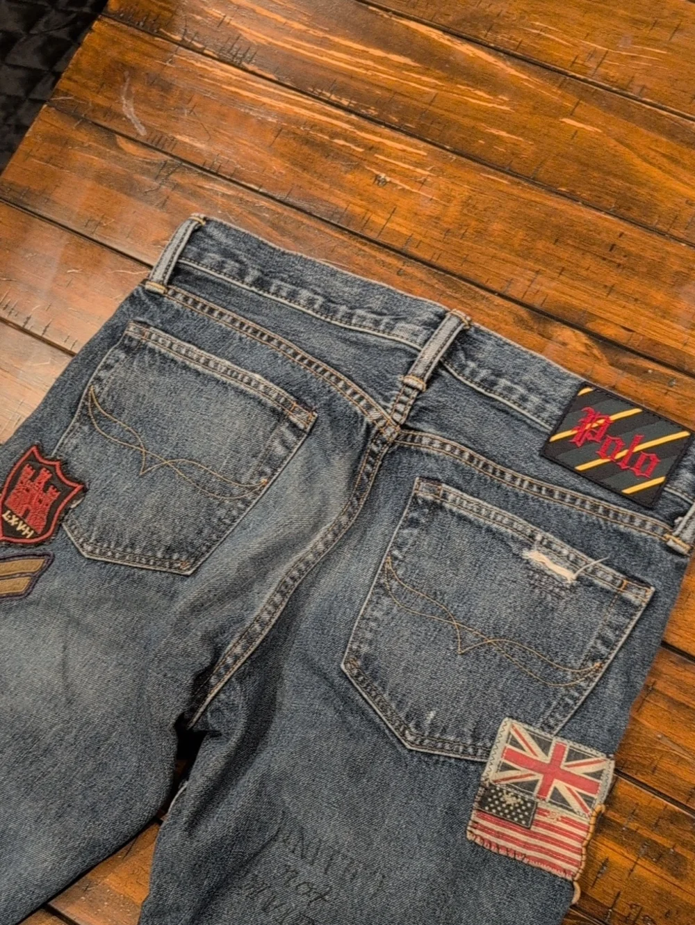 Polo Sullivan Slim Distressed Jeans Patchwork 30x29